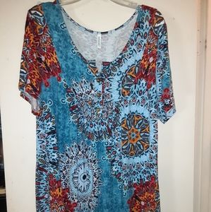 Womens Tunic short sleeve top